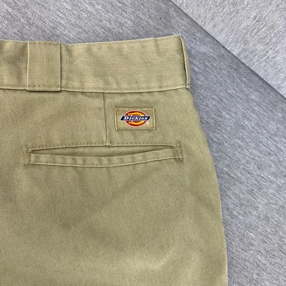 Dickies 874 Original Fit Work Pants 36x23.5 Tan Chino Casual Trousers Mens - Picture 6 of 8
